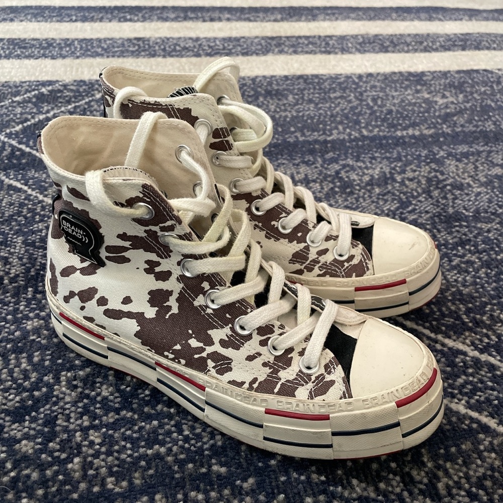 brain dead x chuck taylor 70 ‘cow print’